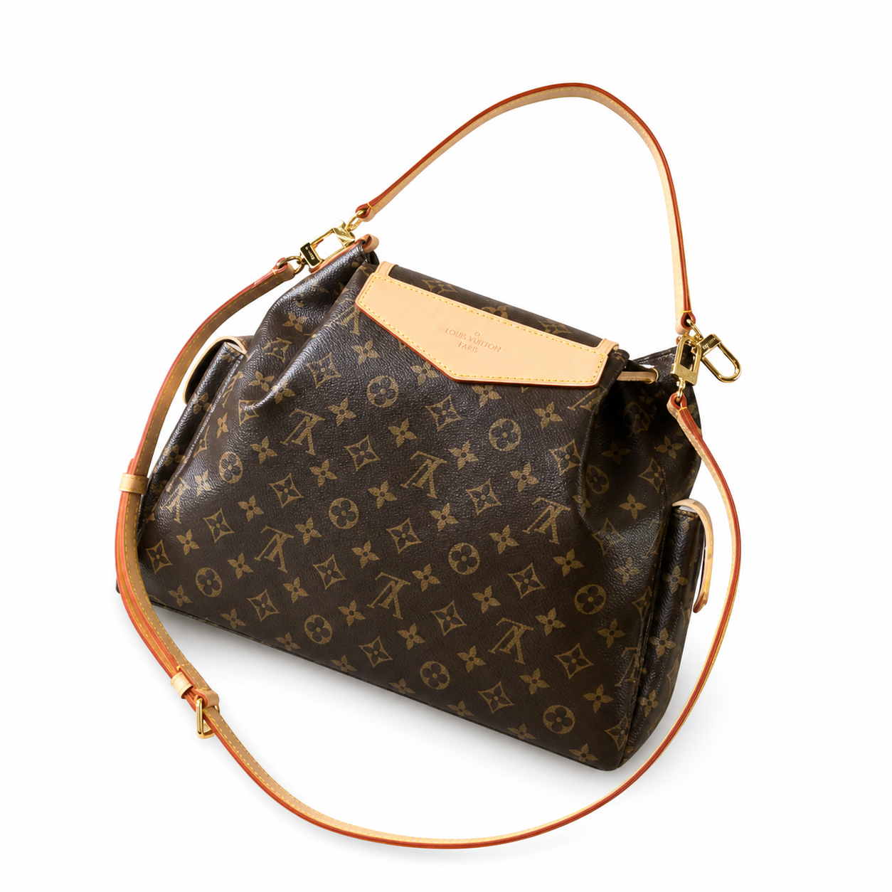 Louis Vuitton Montsouris MM — Monogram Canvas, Vachetta Trim, Front Flap Pocket & 3-in-1 Carry