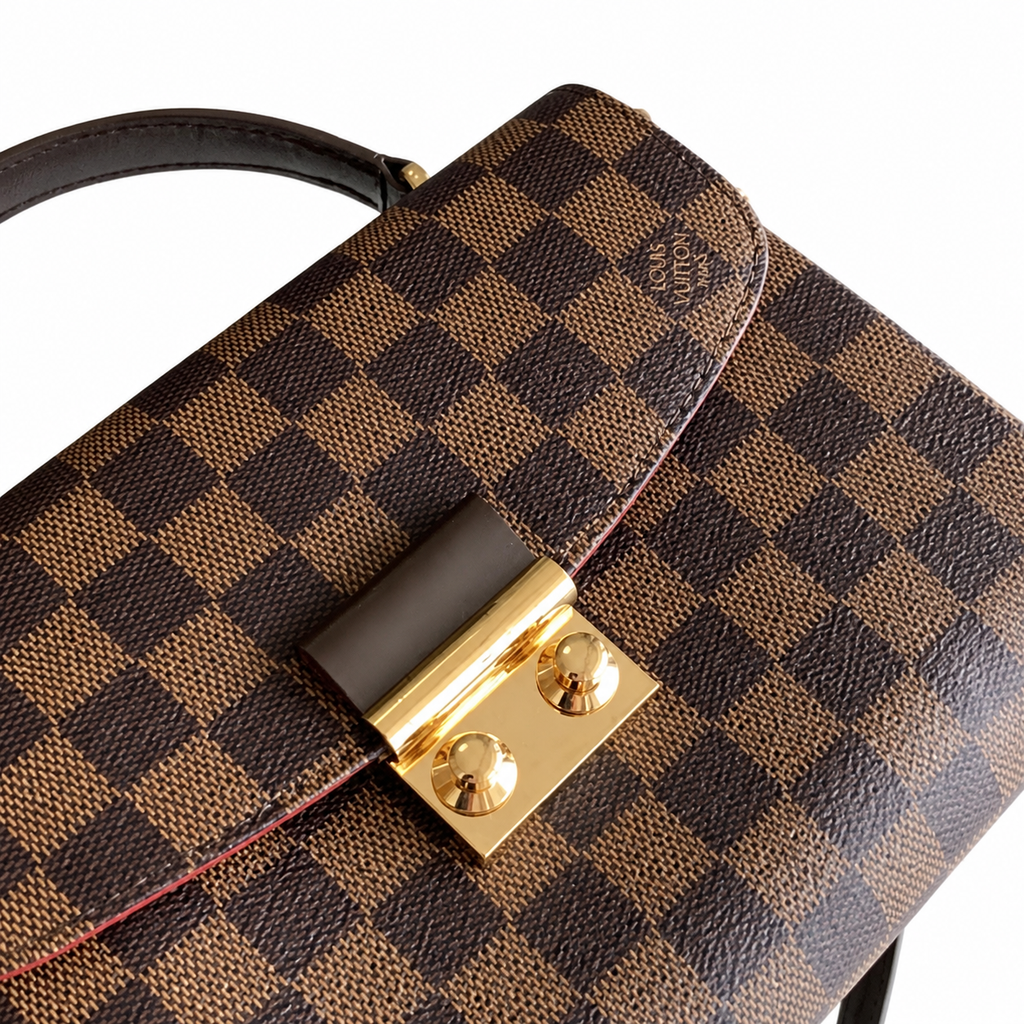 Louis Vuitton Siena MM — Damier Ebène Canvas & Dark Brown