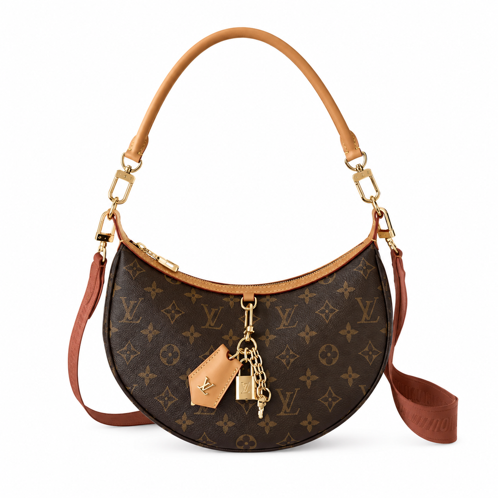 Louis Vuitton Loop Bag — Monogram Canvas, Vachetta Handle & Three-Piece LV Charm Set
