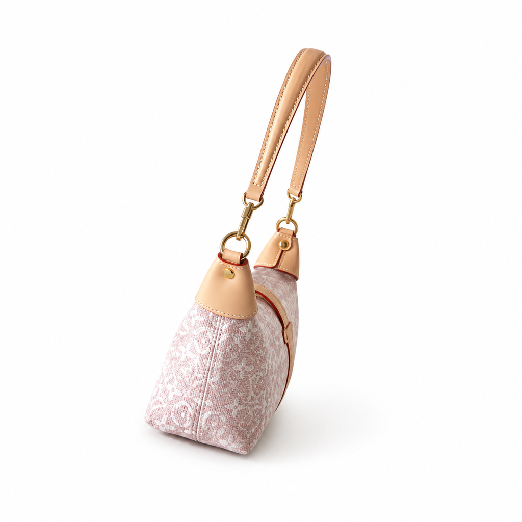 Louis Vuitton Papillon BB — Monogram Shine in Rose Poudre with Vachetta Leather Trim