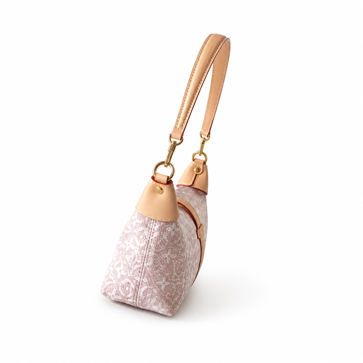 Louis Vuitton Papillon BB — Monogram Shine in Rose Poudre with Vachetta Leather Trim
