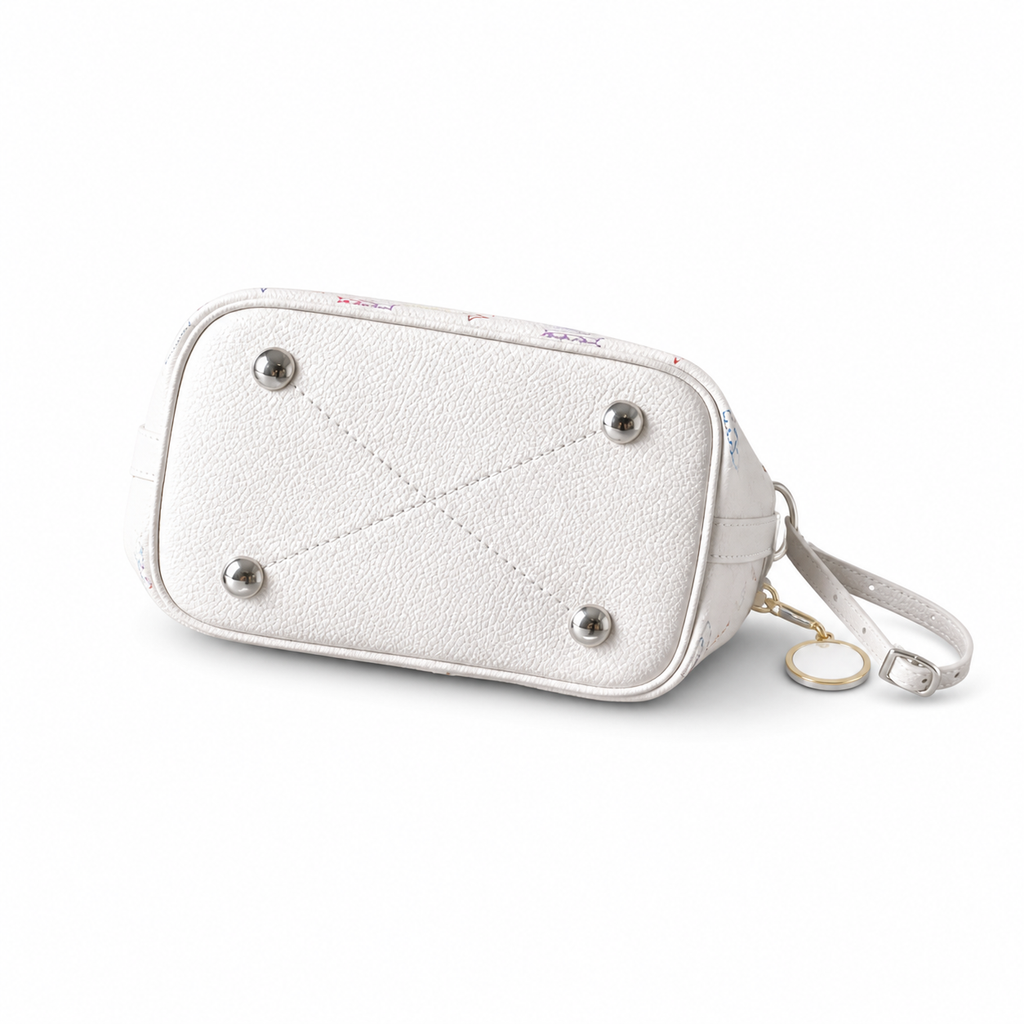 Louis Vuitton Muria — Mahina Perforated Leather in Crème with Lavender Rubber Interior