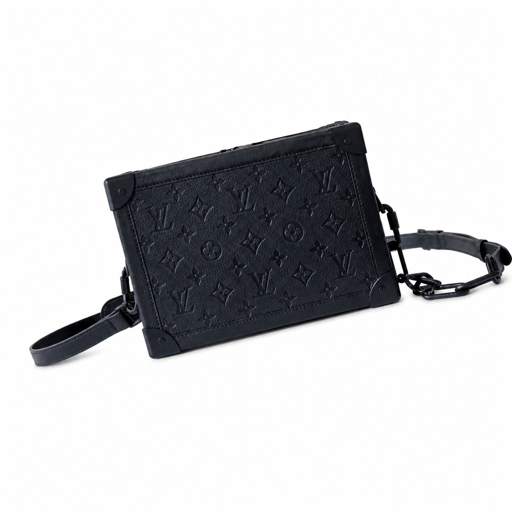 Louis Vuitton Soft Trunk — Monogram Shadow Leather in All Black