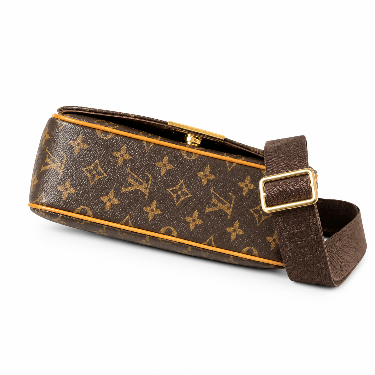 Louis Vuitton Reporter PM — Monogram Canvas with Vachetta Leather Trim