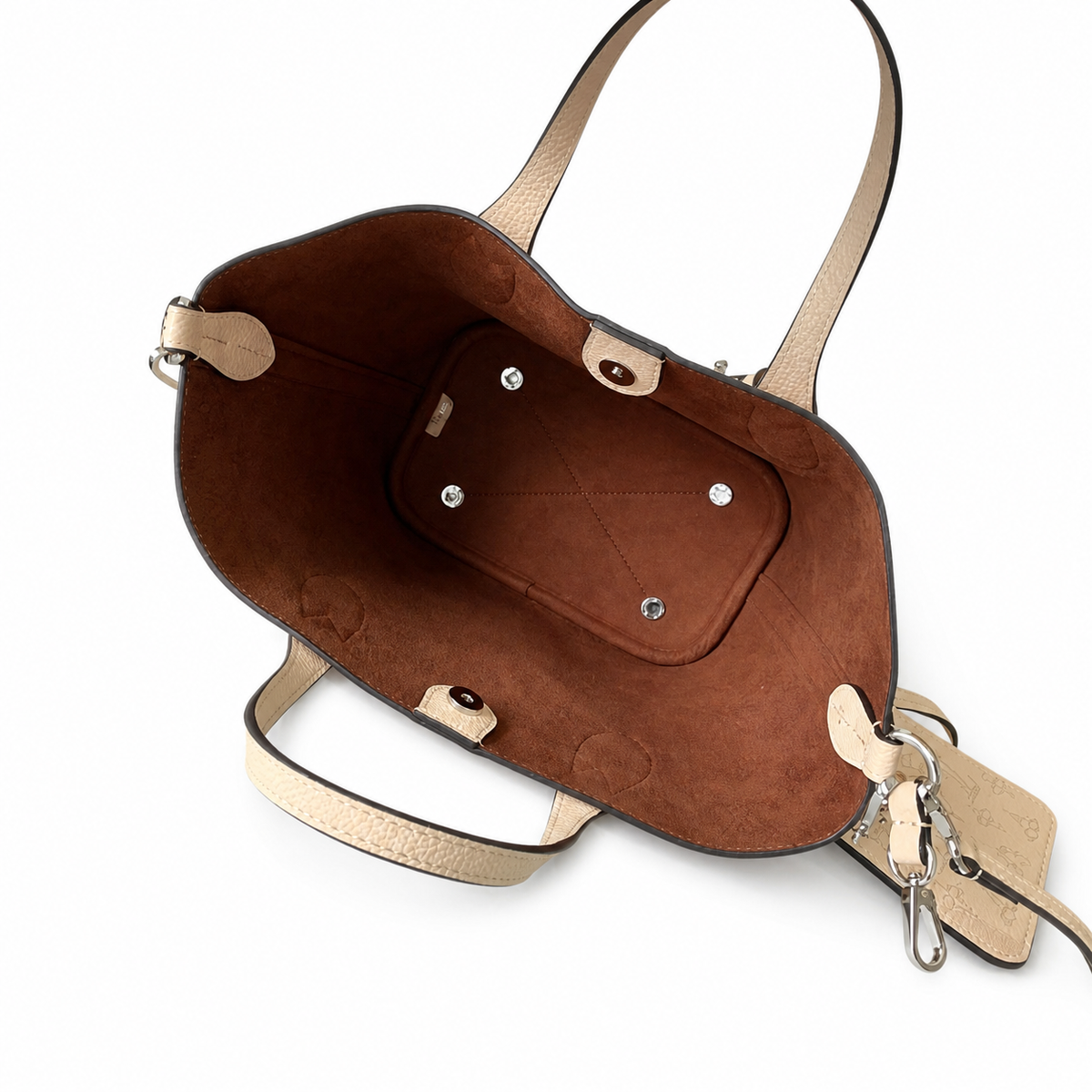 Louis Vuitton Blossom PM — Mahina Perforated Leather in Crème with Cognac Suede Interior