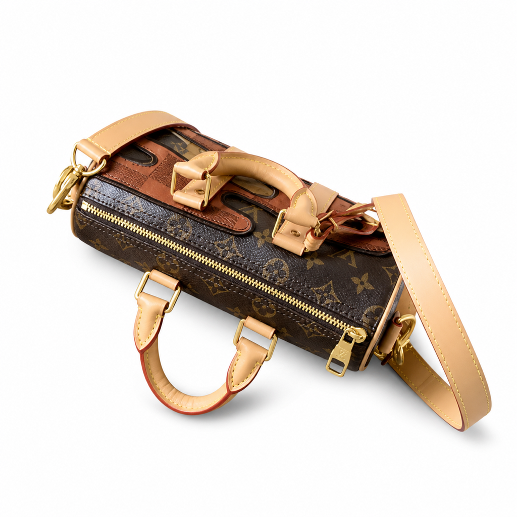 Louis Vuitton Monogram Double Zip Pochette in Heritage Canvas