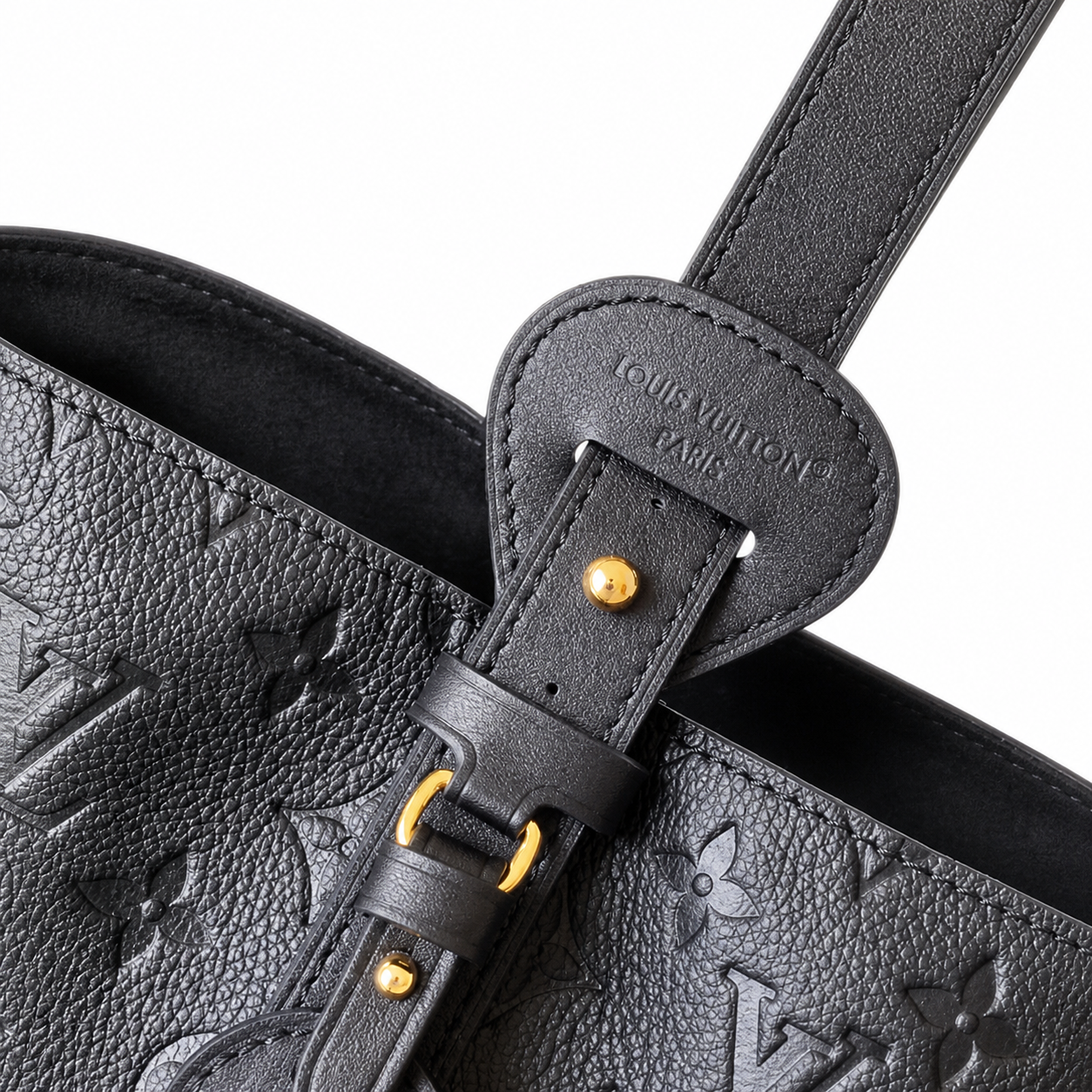 Louis Vuitton Babylone BB — Giant Monogram Empreinte Leather in Black
