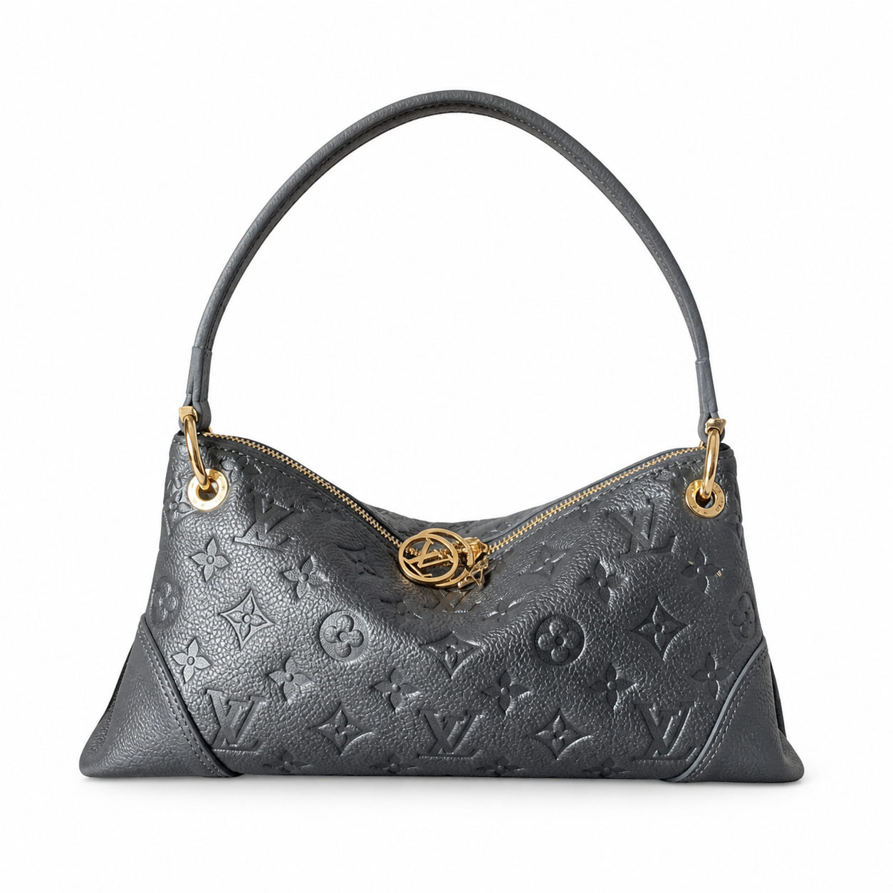 Louis Vuitton Boulogne — Gris Giant Empreinte, Diagonal Zip & LV Circle Zipper Pull