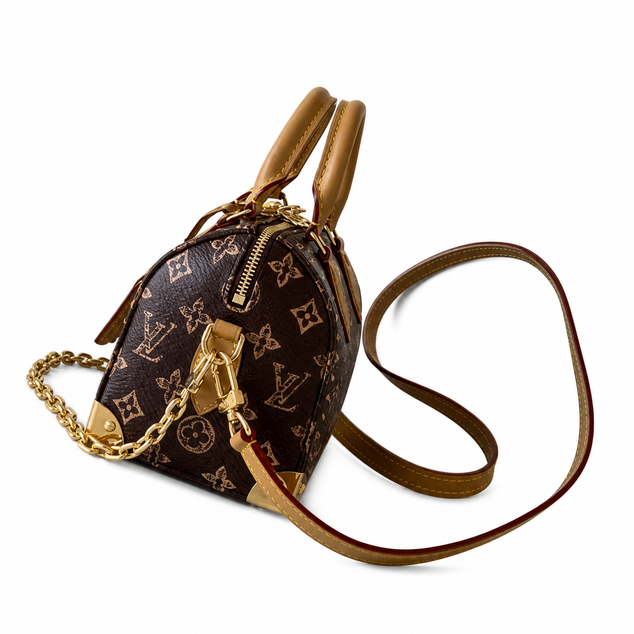 Louis Vuitton Monogram Crossbody Satchel in Signature Canvas