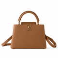 Louis Vuitton Capucines BB & Mini — Caramel Taurillon, Gold LV Clasp & Tonal Design