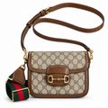 Gucci Horsebit 1955 Mini Crossbody Bag with Web Strap