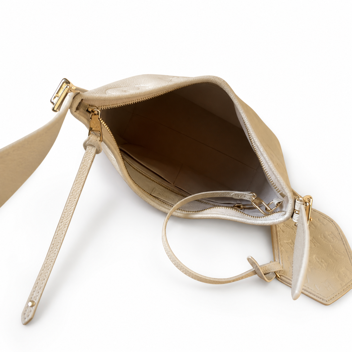 Louis Vuitton CarryAll PM — Giant Monogram Empreinte in Crème