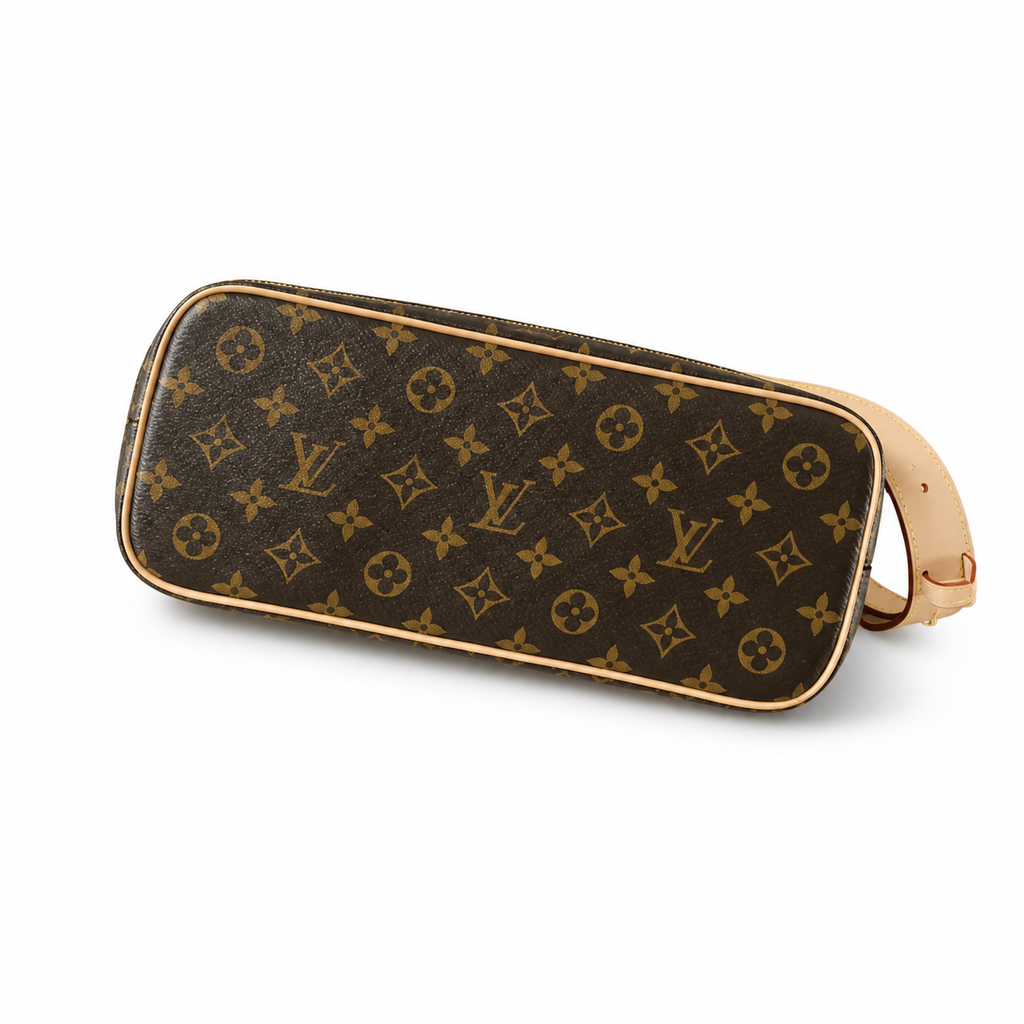 Louis Vuitton Boétie MM — Monogram Canvas, Vachetta Border Trim & Leaf Tab Handles