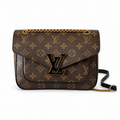 Louis Vuitton Passy — Monogram Canvas with Black LV Clasp