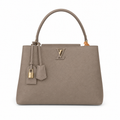 Louis Vuitton Capucines MM — Taurillon Leather in Tourterelle with Gold LV Lock