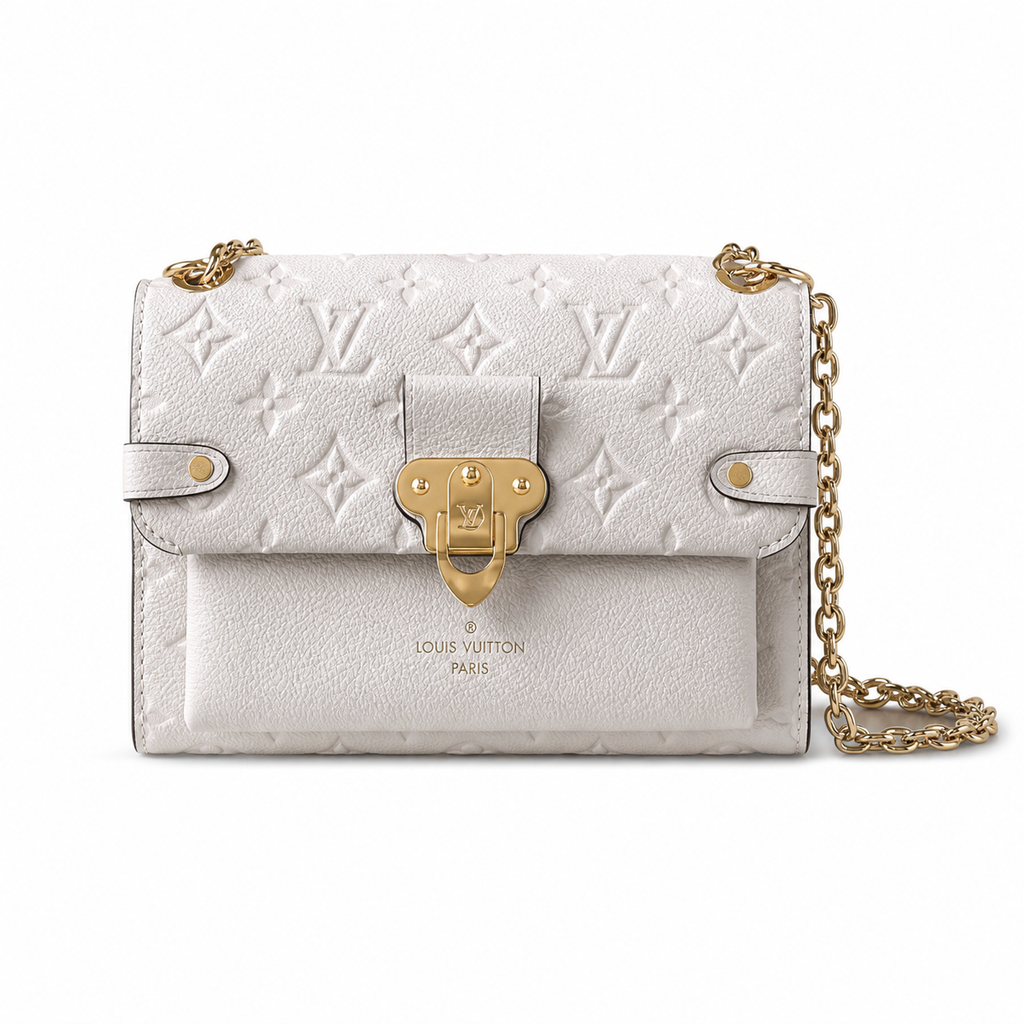 Louis Vuitton Vavin BB — Monogram Empreinte Leather in Crème