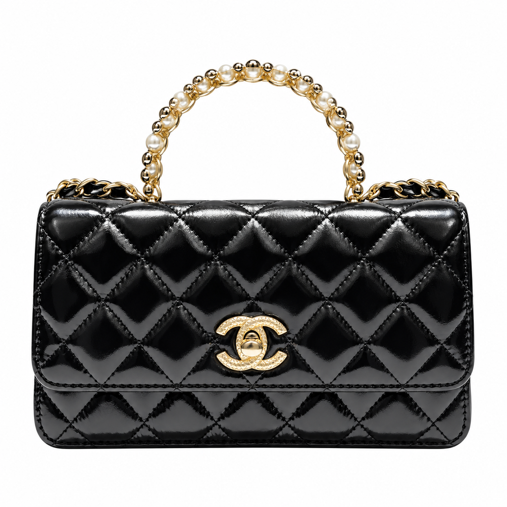 Chanel Quilted Leather Slender Chain Shoulder Bag