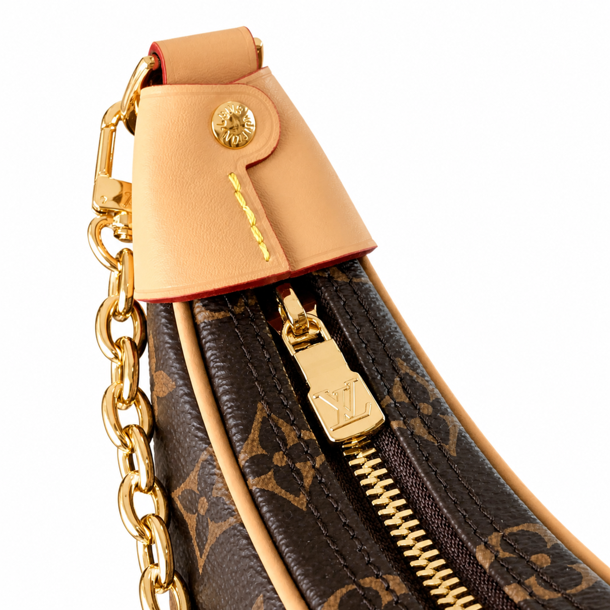 LV Monogram Half-Moon Chain Tote Bag | Luxury Gold Hardware