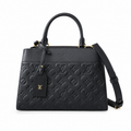 Louis Vuitton Marelle MM — Noir Empreinte, Dual Rounded Top Handles, Front Pocket & Dual Zipper
