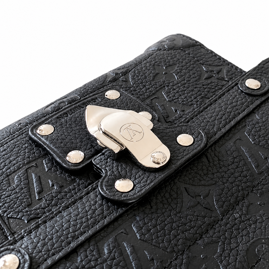 Louis Vuitton Trunk on Chain — Monogram Empreinte Leather in Noir with Silver Hardware