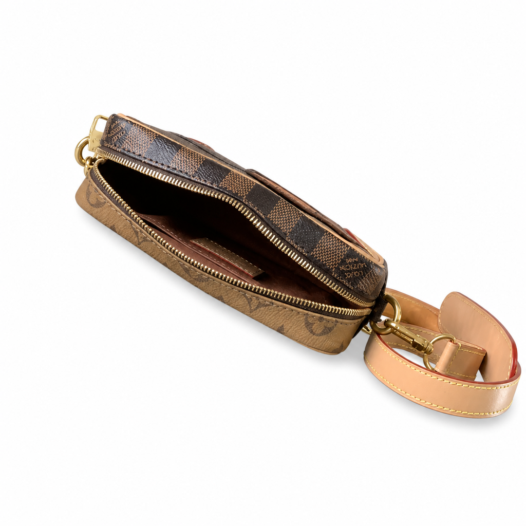 Louis Vuitton Monogram Slim Crossbody Bag in Heritage Canvas