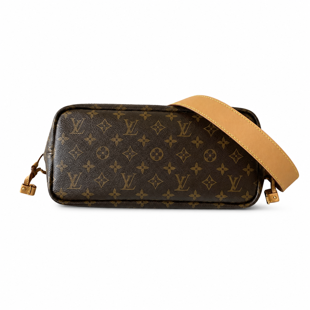 Louis Vuitton Neverfull MM — Monogram Canvas with Vachetta Leather Trim