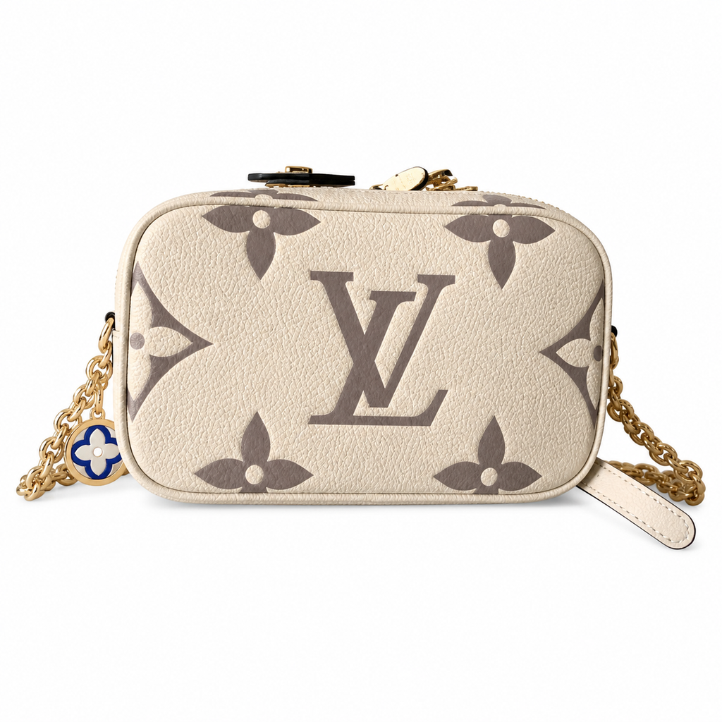 Louis Vuitton Vanity PM — Bicolor Monogram Empreinte in Crème & Tourterelle
