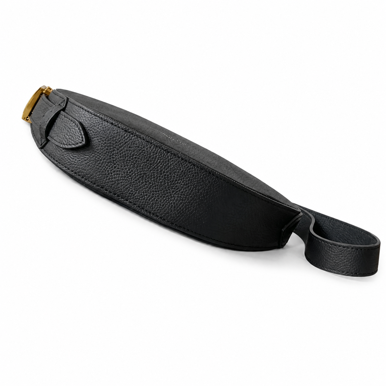 Louis Vuitton Loop MM — Black Empreinte, Crescent Silhouette, LV Square Clasp & Dual Straps