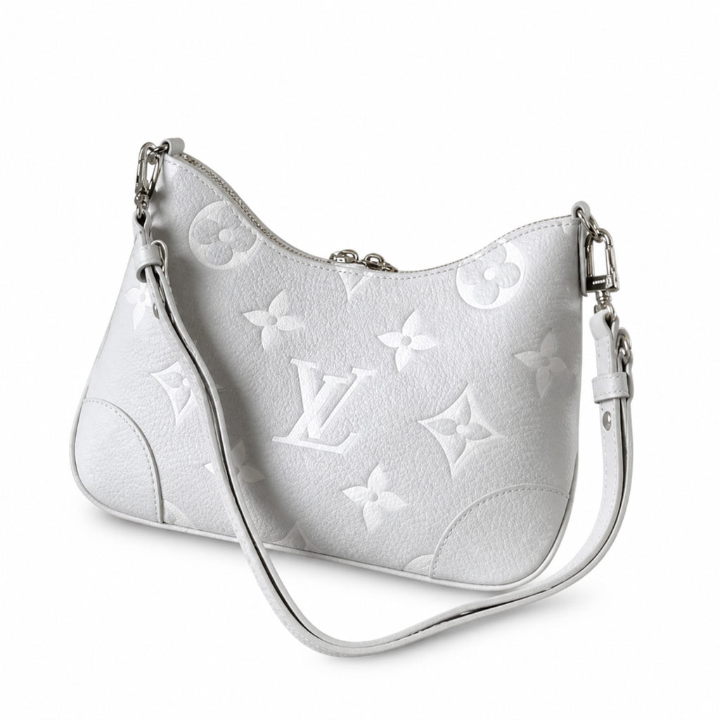 Louis Vuitton Bagatelle — White Giant Monogram Empreinte & Silver Hardware