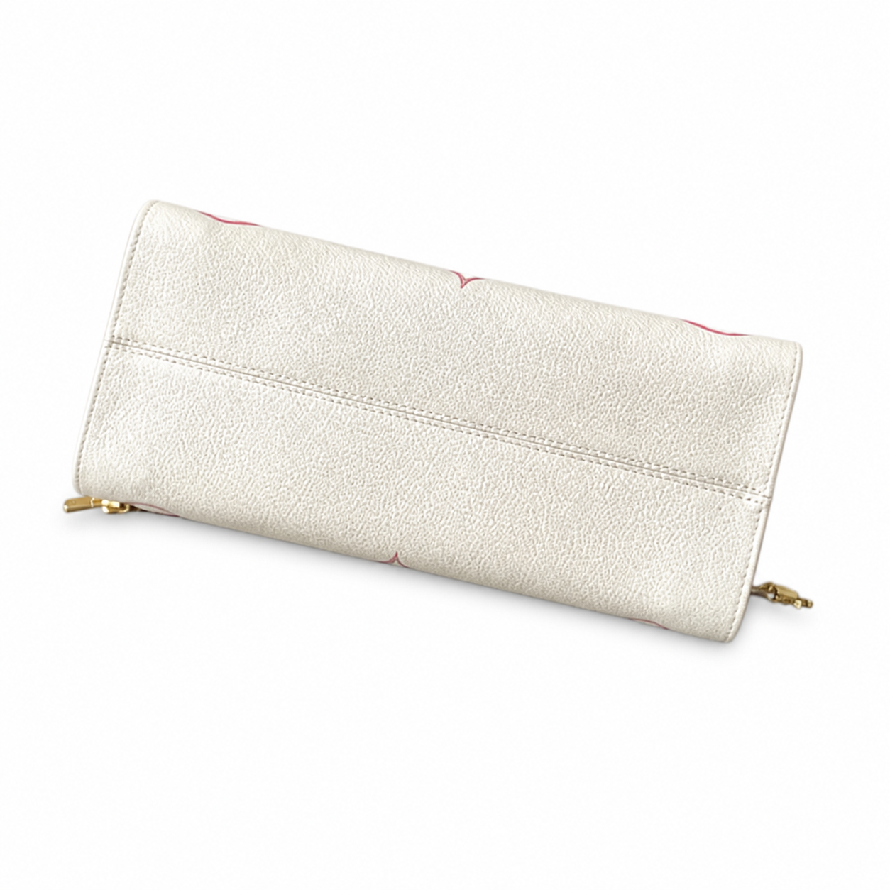 Louis Vuitton OnTheGo MM — Monogram Empreinte Leather in Crème with Rose Poudre Trim & Interior