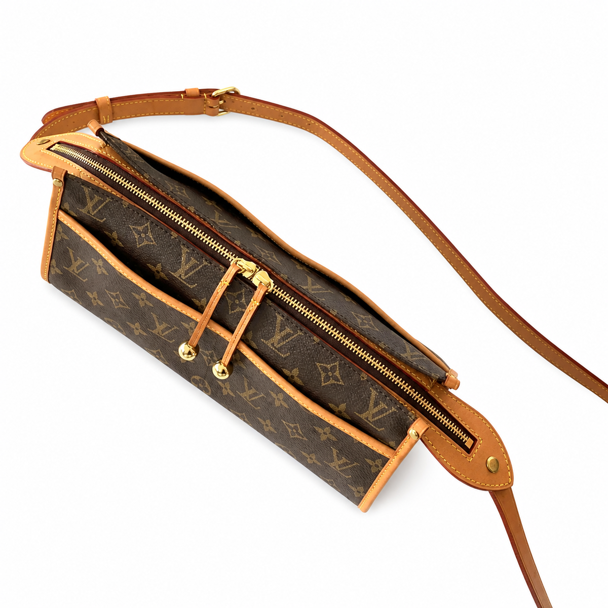 Louis Vuitton Popincourt Long — Monogram Canvas with Vachetta Leather Trim