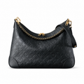 Louis Vuitton Boulogne — Noir Monogram Empreinte, Gold Chain & Bow Zip Pull