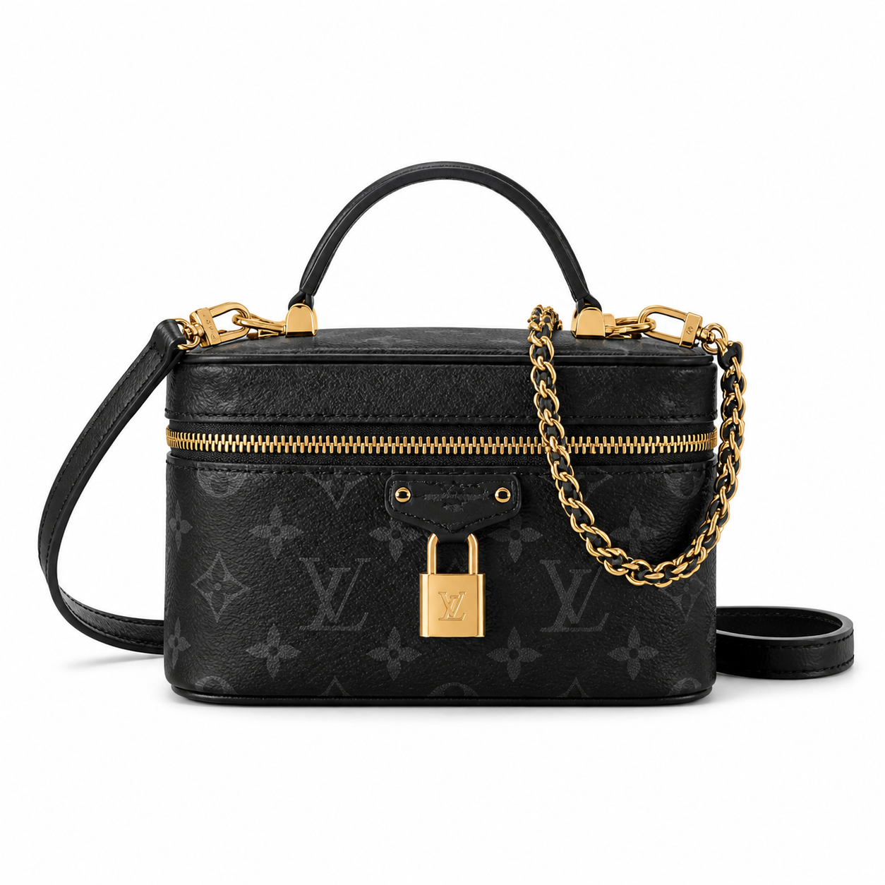 Louis Vuitton Vanity PM — Monogram Empreinte Leather in Black