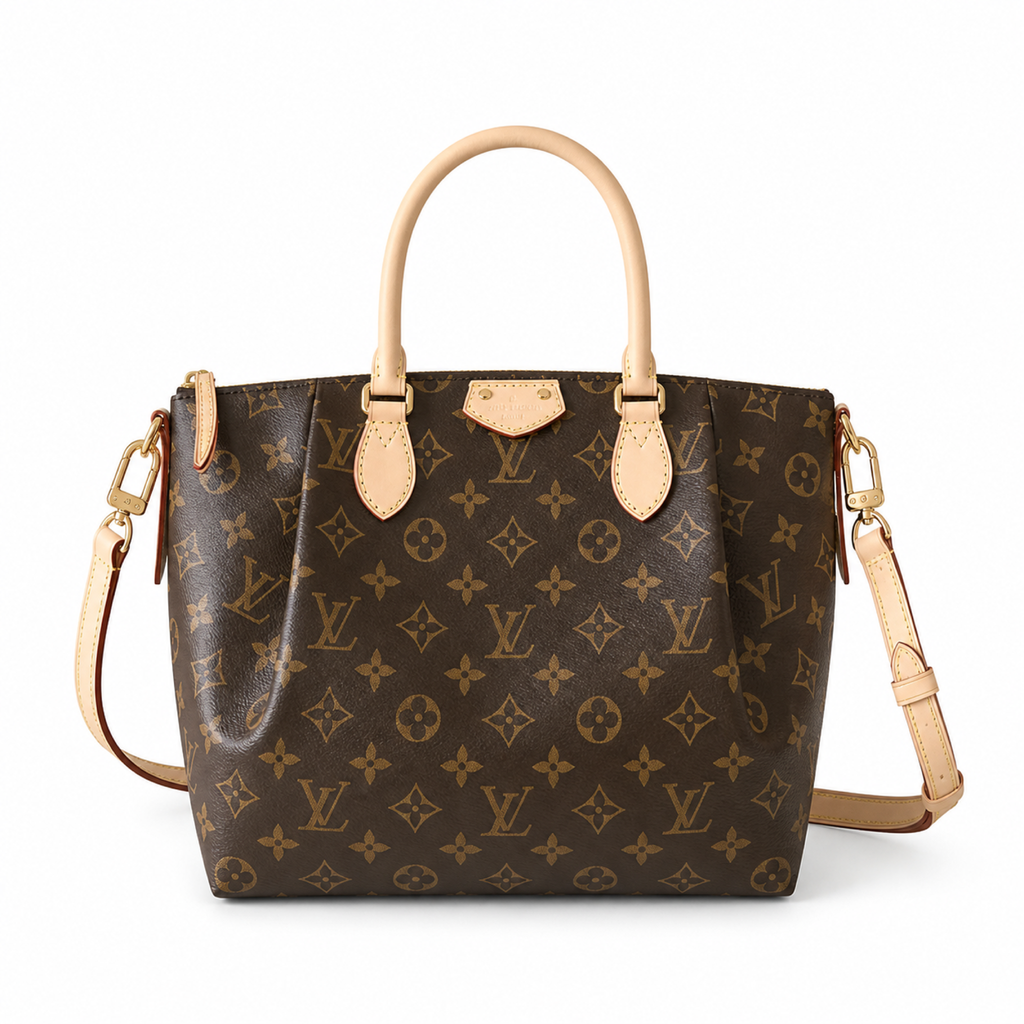 Louis Vuitton Turenne MM — Monogram Canvas, Vachetta Shield Tabs & Side Zip