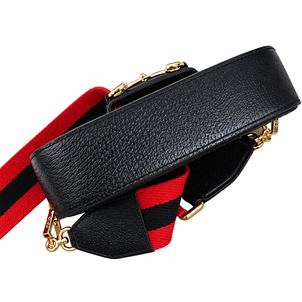 Gucci Horsebit 1955 Mini Crossbody Bag in GG Jacquard Black