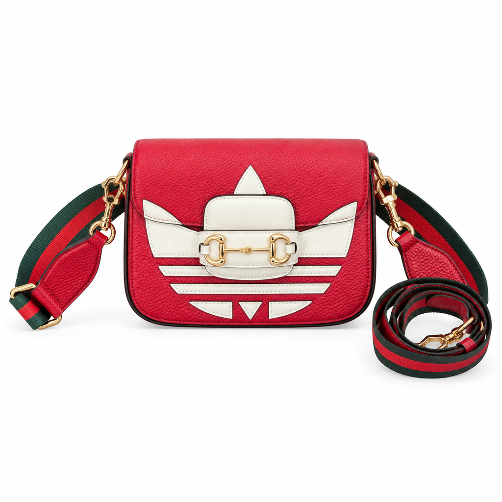 Gucci x Adidas Horsebit 1955 Mini Crossbody Bag in Red