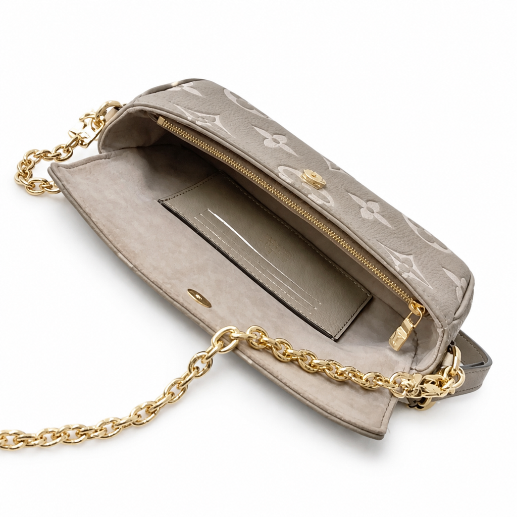 Louis Vuitton Pochette Félicie — Tourterelle Monogram Empreinte