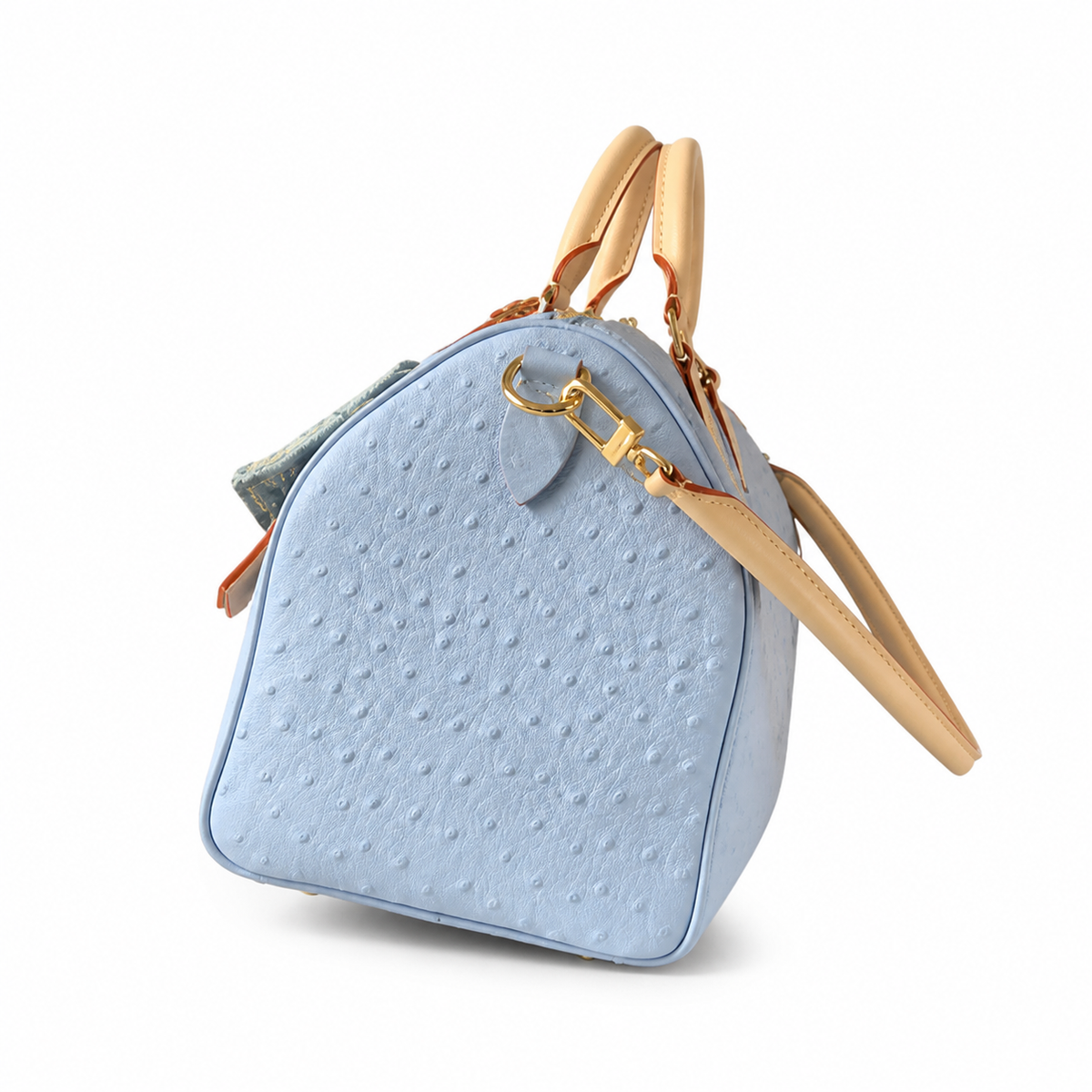 Louis Vuitton Speedy Bandoulière 30 — Ostrich Leather in Bleu Glacier