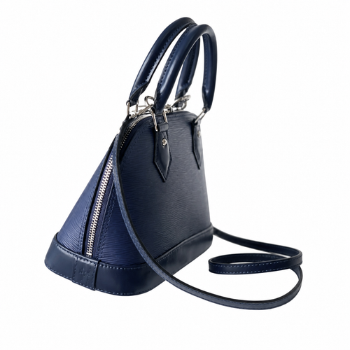 Louis Vuitton Alma BB — Epi Leather in Indigo with Silver Lock & Key