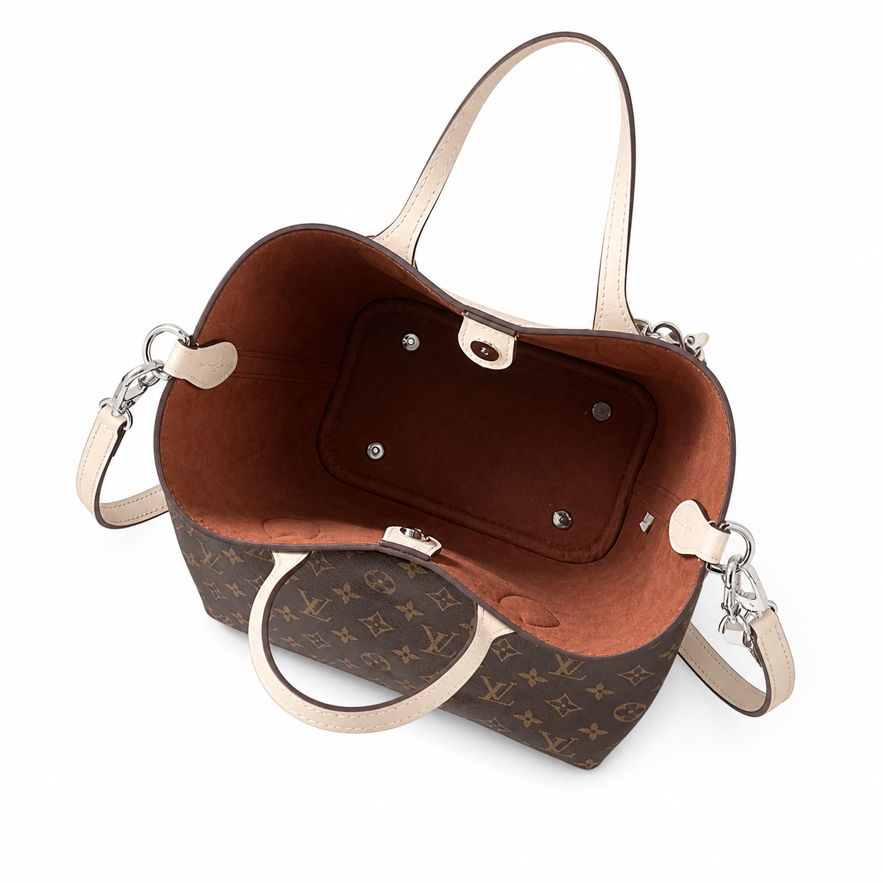 Louis Vuitton Blossom MM — Monogram Canvas with Vachetta Leather O-Ring Handles
