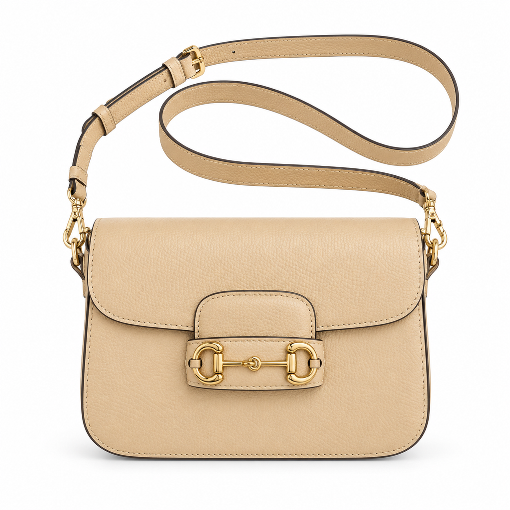 Gucci Horsebit 1955 Small Crossbody Bag in Camel Leather