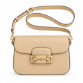 Gucci Horsebit 1955 Small Crossbody Bag in Camel Leather
