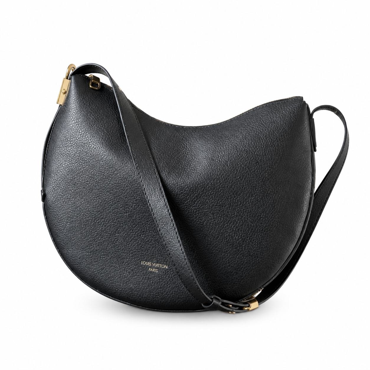 Damier Ebène Envelope Shoulder Bag — Large Flat-Profile Canvas Bag with Tonal Check Pattern and Understated Graphic Presence