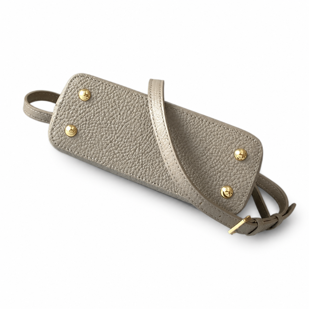 Louis Vuitton Capucines Mini — Taurillon Leather in Tourterelle with Gold Chain Handle & Flower Lock