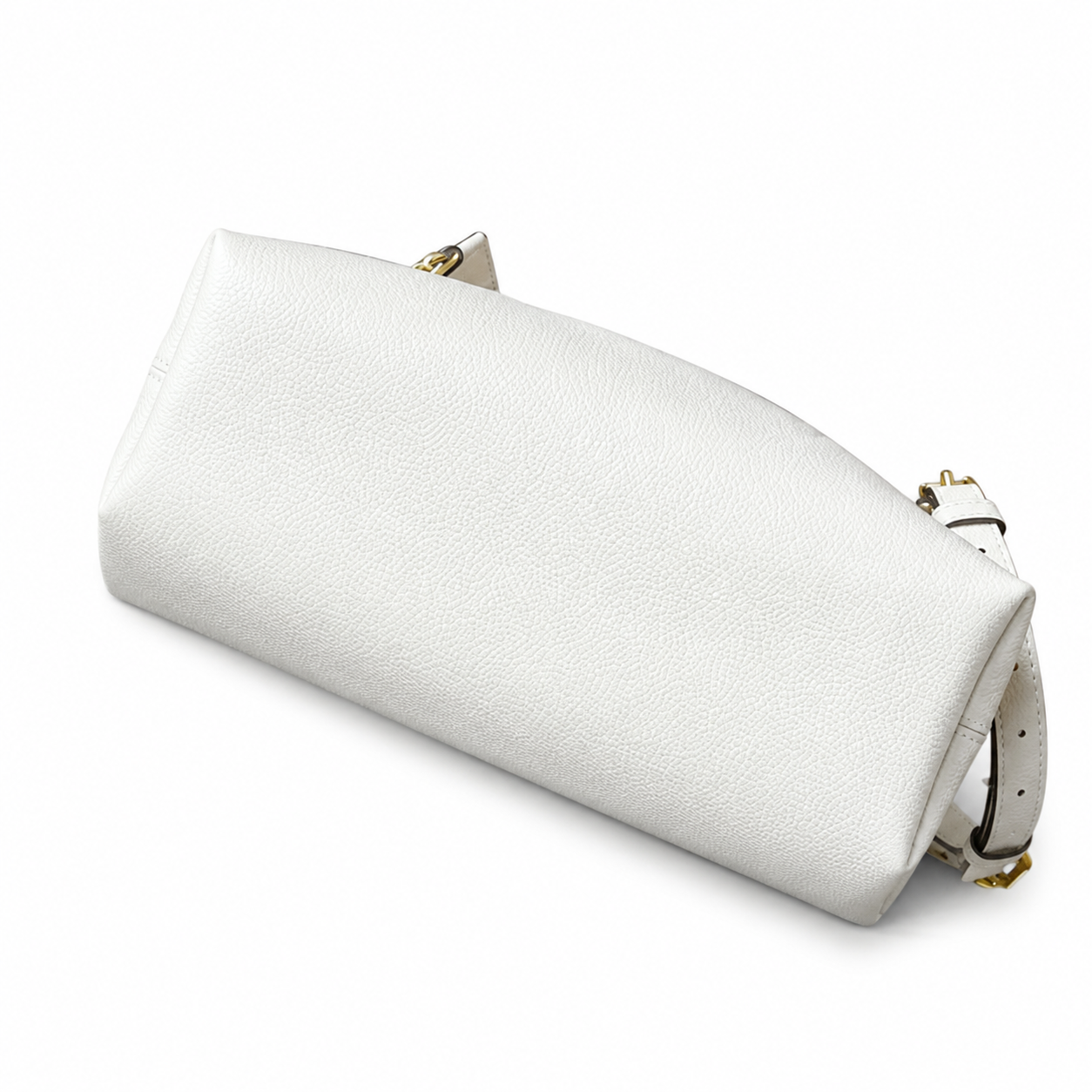 Louis Vuitton NéoNoé MM — Blanc Ivoire Empreinte, Braided Gold Drawstring & Black Handles