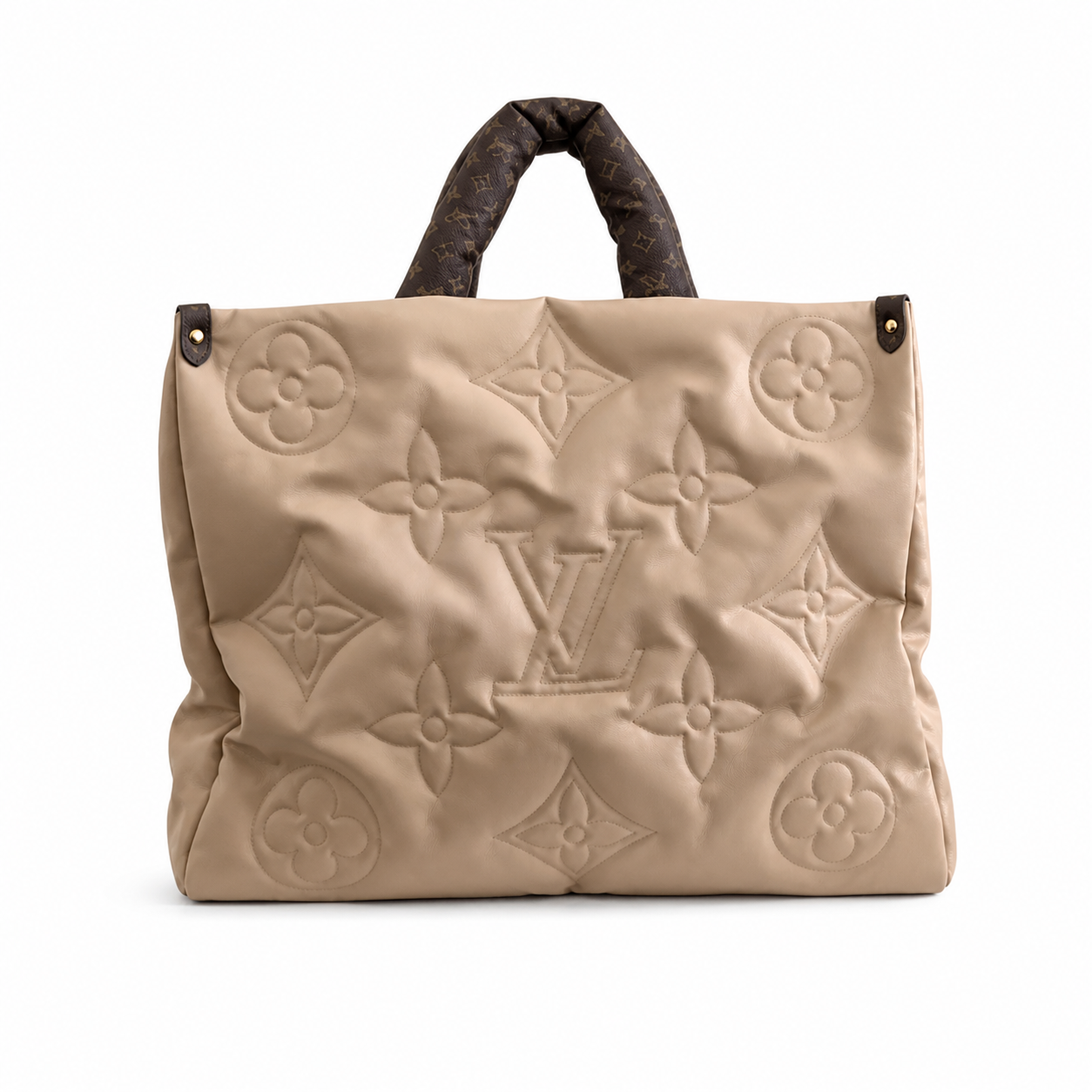 Louis Vuitton Onthego GM — Pillow Quilted Nylon in Dune