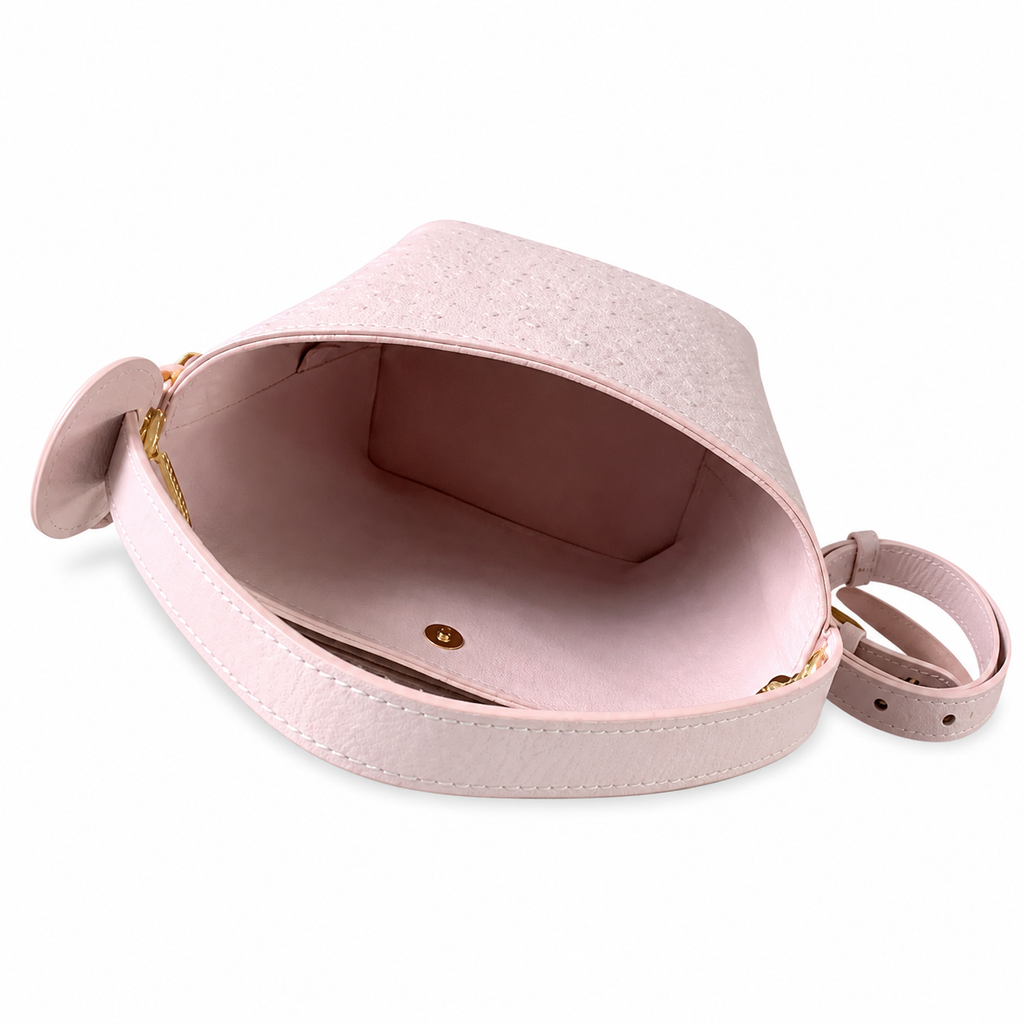 Louis Vuitton Papillon BB — Ostrich Leather in Rose Poudre with Heart Charm