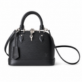 Louis Vuitton Alma BB — Epi Leather in Noir with Silver Lock & Key