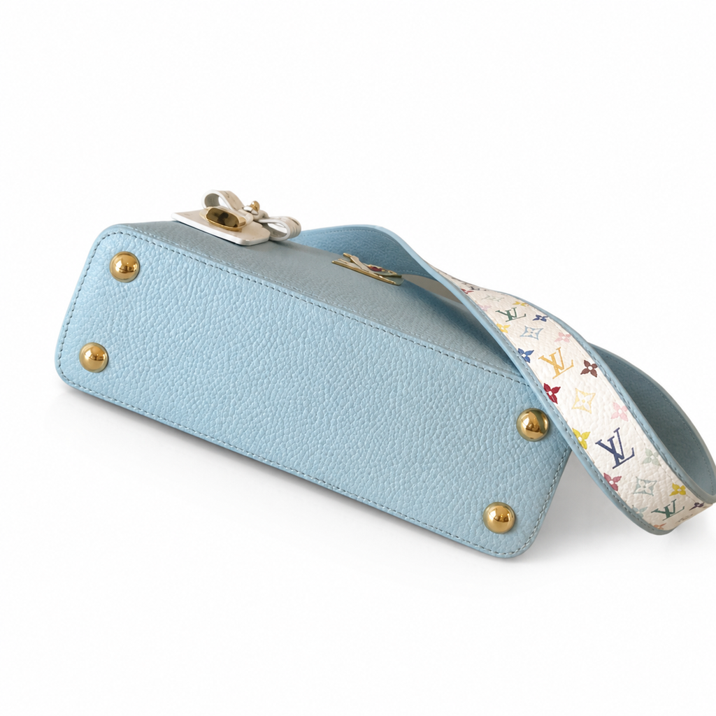 Louis Vuitton Monogram Prestige Structured Crossbody Bag in Blanc