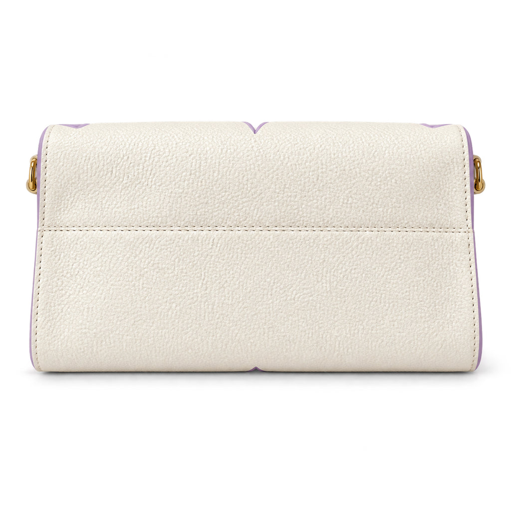 Louis Vuitton OnTheGo MM — Monogram Empreinte Leather in Crème with Lavender Trim & Interior